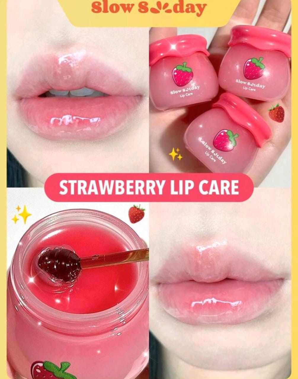 Strawberry lip balm