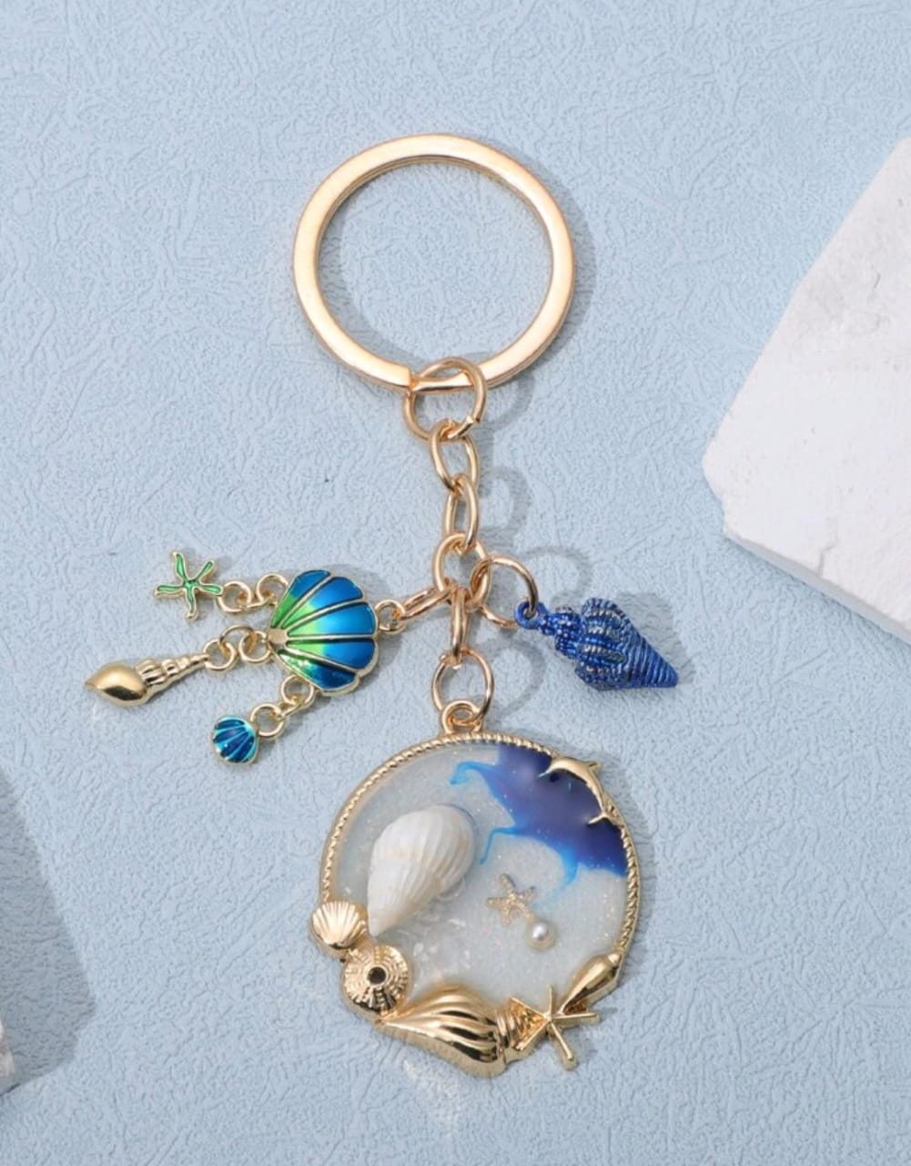 Seashell keychain