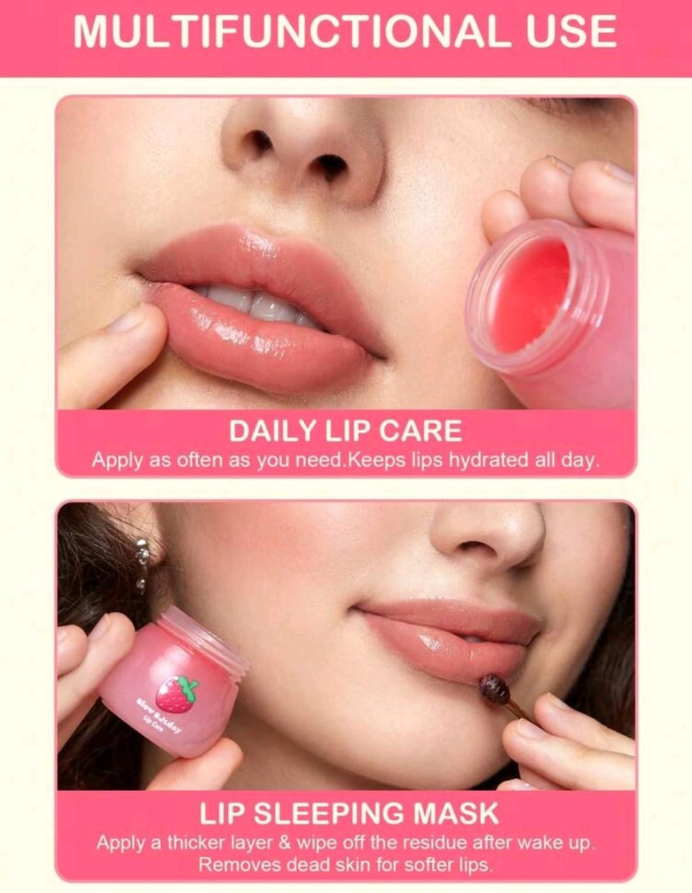 Strawberry lip balm