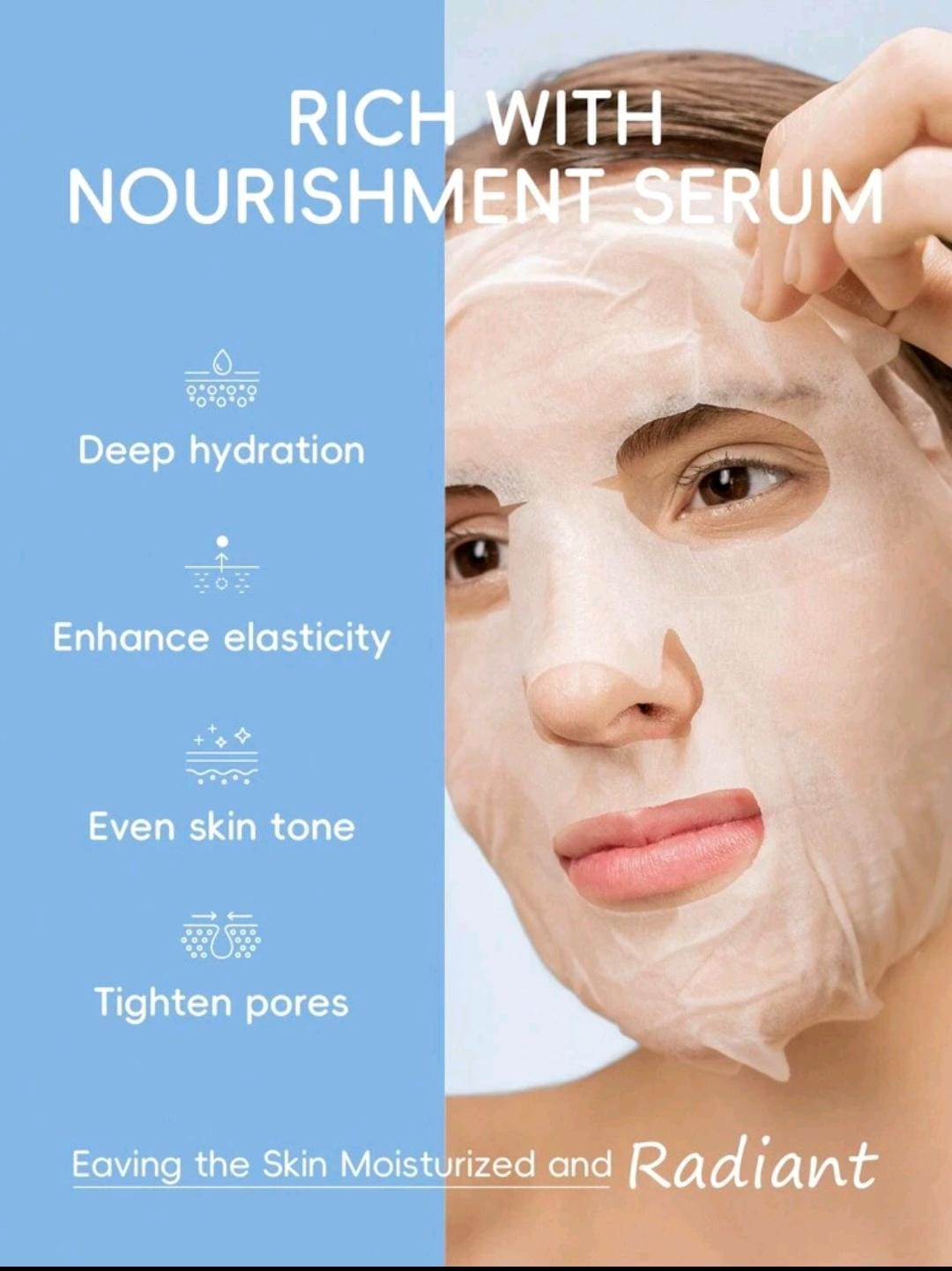 Milk collagen booster face mask pack of 10