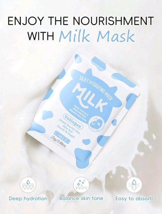Milk collagen booster face mask pack of 10