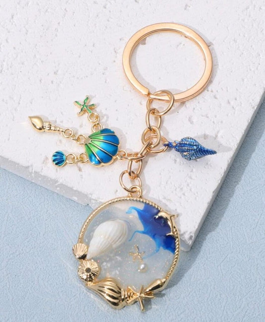 Seashell keychain