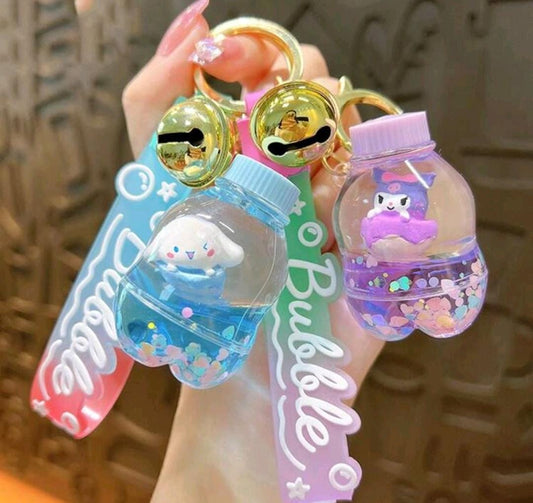 Milk bottle cute keychain