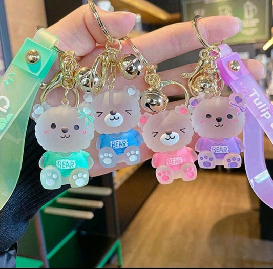 Jelly belly bear keychain